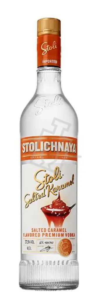 STOLICHNAYA Vodka Flavored 0,7l Stoli Salted Caramel (sós karamell) 37,5% Vodka
