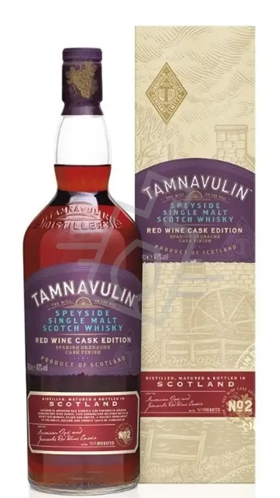TAMNAVULIN Whisky 0,7l Red Wine Cask Edition No2. Single Malt S. 40% DD.