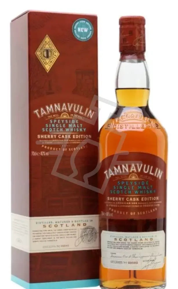 TAMNAVULIN Whisky 0,7l Sherry Cask Speyside Single Malt Scotch 40% DD.