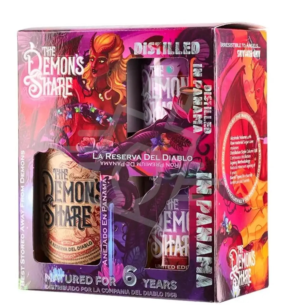 THE DEMONS SHARE Rum  6 years 0,7l La Reserva Del Diablo 40% DD.+2 fémpoh.