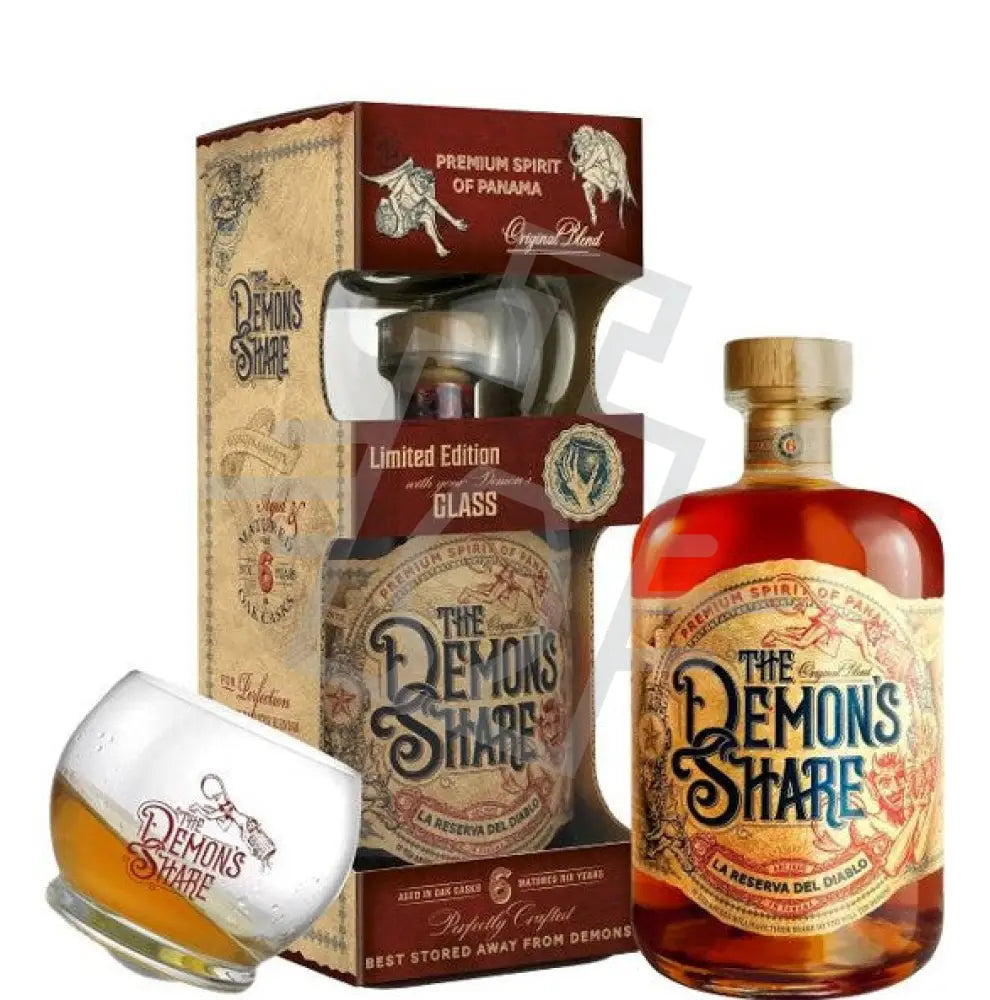 The Demons Share 6 Years Rum DD. [0,7L|40% ] + üvegpohár Rum