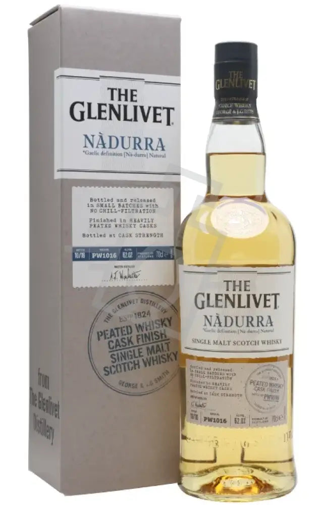 GLENLIVET Whisky Nadurra Peated 0,7l Single Malt Scotch 61,8% DD.