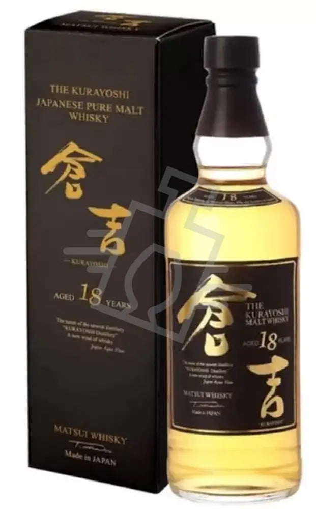 THE KURAYOSHI Whisky 18y 0,7l Japanese Pure Malt 50% DD.