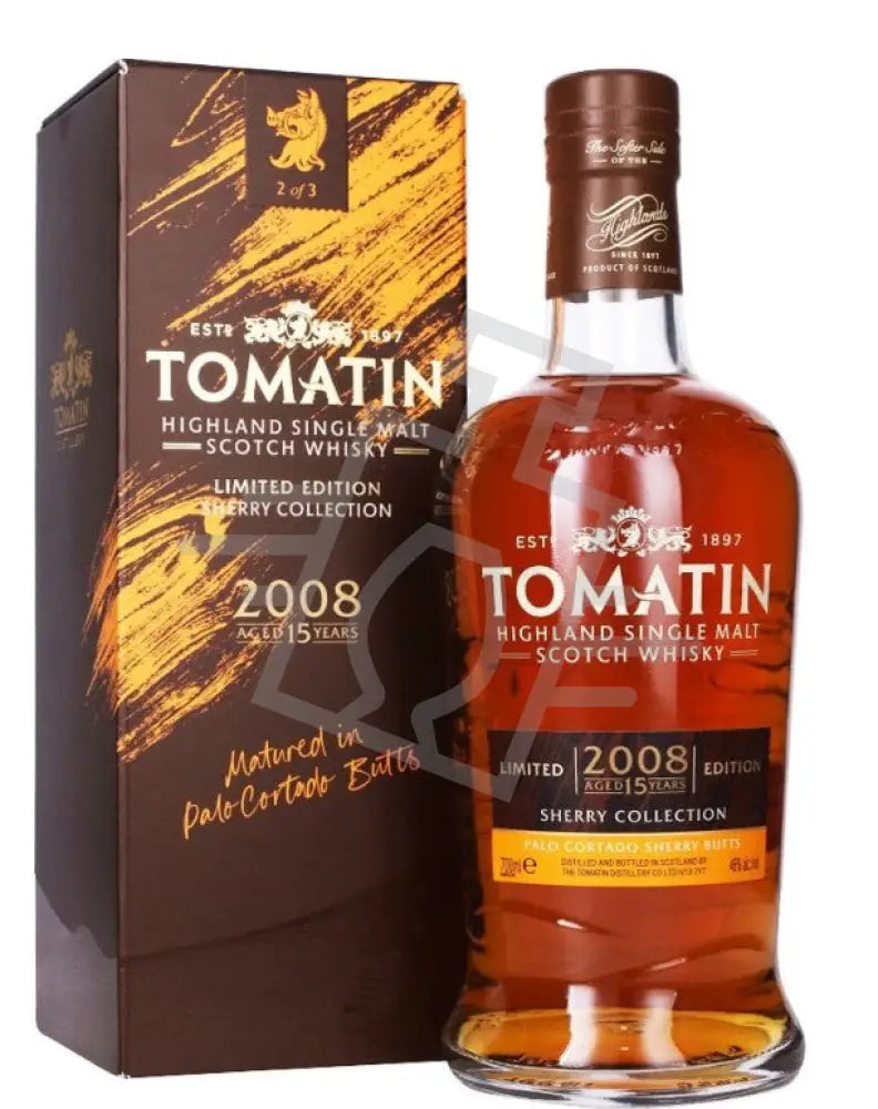 Tomatin 15 Yeras 2008 Limited Edition Sherry Cask Palo Cortado Butts Whisky DD. [0,7L|46% ] - Whisky