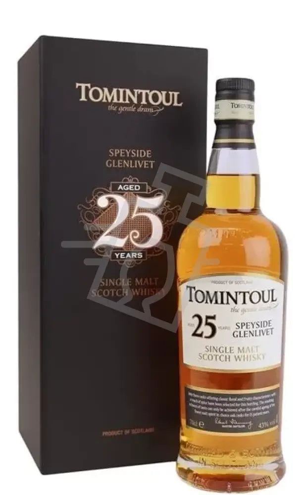 TOMINTOUL Whisky 25y 0,7l Single Malt Scotch 43% DD.